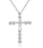 Moissanite Cross Necklace