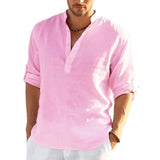 Men's Linen Long Sleeve Shirt