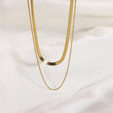 Herringbone Snake Necklace