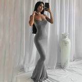 Women's Slip Backless Maxi Dress